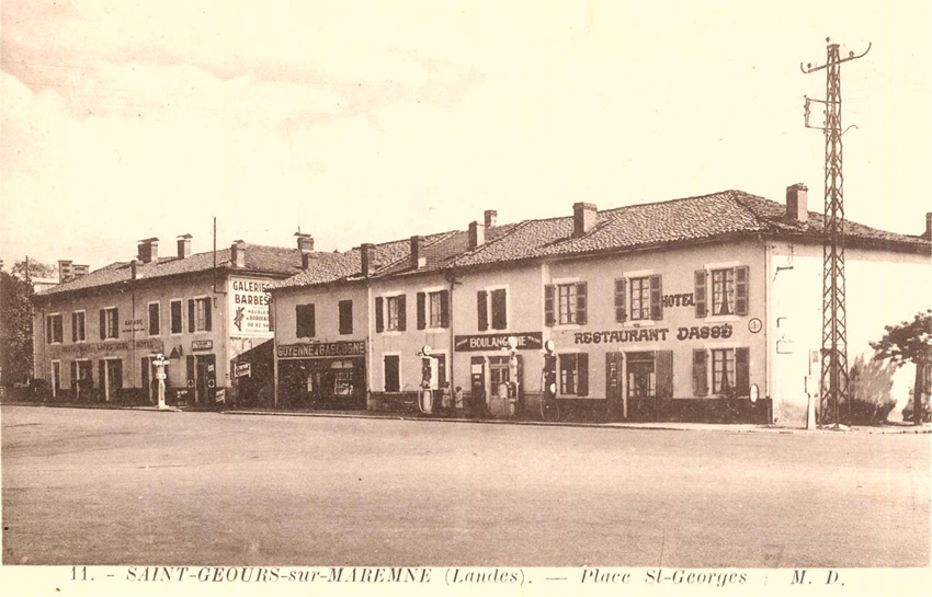 Le bourg en 1944